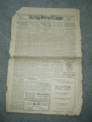 Kelly Field Eagle Newspaper December 5,  1918 Texas