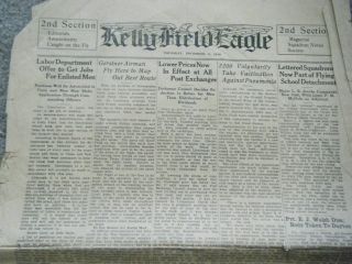 Kelly Field Eagle Newspaper December 5,  1918 Texas 5