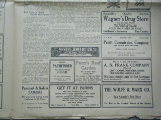 Kelly Field Eagle Newspaper September 19,  1918 Texas 8