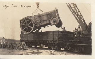 Wwi Photo Rare German Lanz Artillery Tractor 1918 At Aberdeen Apg 86
