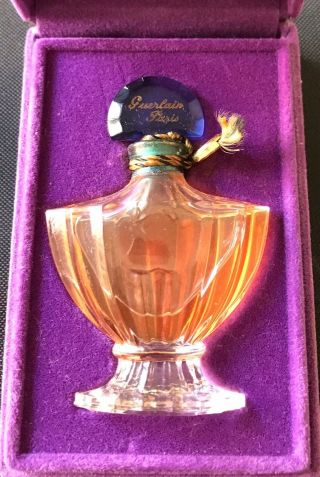 Stunning Vintage 1925 Guerlain Shalimar Baccarat Crystal Perfume Bottle 3 In