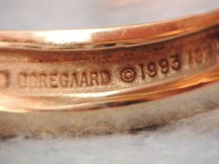 RARE PEDRO BOREGAARD SOLID 18K ROSE GOLD SPIRAL RAMS HORN RING sz 10 1/4 23g 3