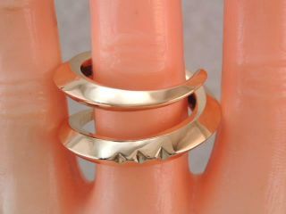 RARE PEDRO BOREGAARD SOLID 18K ROSE GOLD SPIRAL RAMS HORN RING sz 10 1/4 23g 9