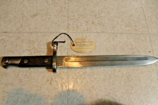 Wwi Era Spanish Army Artillery Bayonet For 93 Or 95 Mauser Marked P.  R.  8