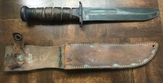Wwii 2 Mk2 Mark 2 Usn Red Spacer Robeson Shuredge Fighting Knife Exc.