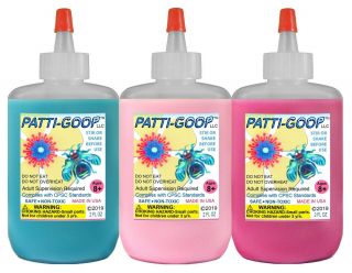 Patti - Goop 3 - Pack Turq Pink Red - Violet Make Creepy Bugs And Rubbery Crawlers