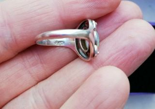 MURRLE BENNETT & Co c1900 rare signed silver & opal Arts and Crafts ring size M 7