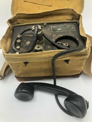 1941 Wwii Signal Corp Contract Date Remote Control Phone Unit Rm 14