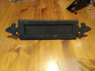 Cast Iron Letter Box Plate / Door Mail Slot / Mailbox.  Reclaimed Letterbox