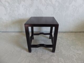 Oriental Wooden " Table " Display Stand 5 " X 5 " (12.  7 X 12.  7 Cm. ) Ideal Bonsai B
