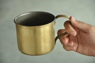 Old Brass Solid Unique Handcrafted Fine Quality Mug / Pot,  Patina