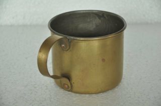Old Brass Solid Unique Handcrafted Fine Quality Mug / Pot,  Patina 5