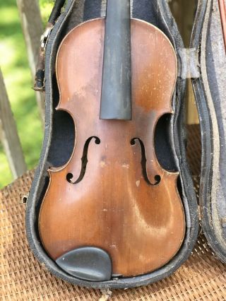 Antique 4/4 German Violin WILHELM DUERER Fecit Amati 1904 & Two Bows 5