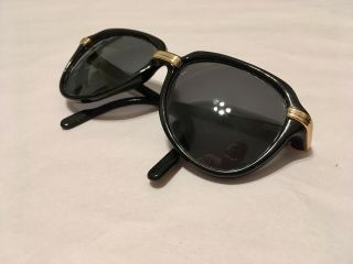 Rare Vintage 1991 Vitesse Cartier Sunglasses - Black With Grey Polarized Lenses