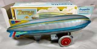 Schylling Aluminum Airship Graf Zeppelin Wind - Up Tin Toy Multi - Color