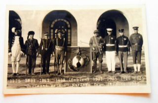 1925 Postcard Of Marine Uniforms From The Revolution To 1925.