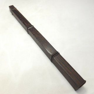 G153: Japanese Wooden Incense Stick Case Of Popular Tagayasan With Good Work