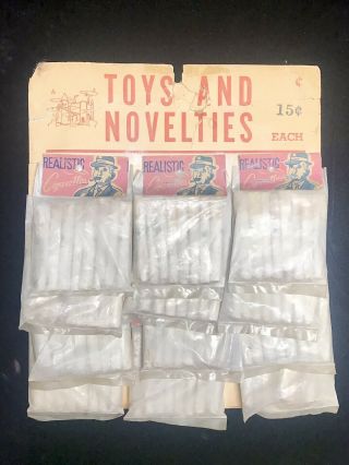 Crown Brand Toy Puff Cigarettes With Store Display Vintage