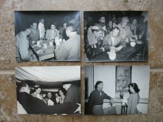 10 WWII US Army CBI China Nationalist KMT Paulette Goddard Visits Troops Photos 2