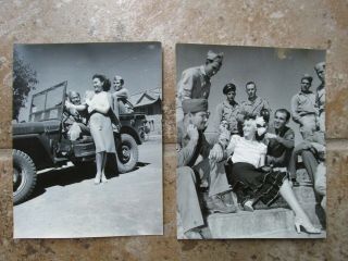 10 WWII US Army CBI China Nationalist KMT Paulette Goddard Visits Troops Photos 6