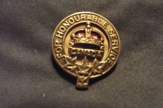 Ww I Cef Lapel Pin For Honorable Service Serial 88572