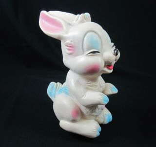 Brev Rubber Vinyl Rabbit Squeaky Toy Vintage 1950s Made In Italy Bunny