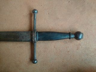 Antique 450 Year Old German Broadsword Purchased From Uk Collector 20 Years Ago.