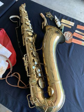 Antique Vintage Cg Conn Saxophone 1950’s