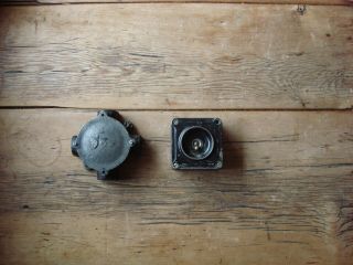 Vintage Industrial Cast Iron Light Switch With Socket