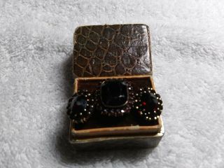 Antique Garnet Ring And Earrings