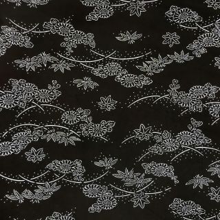 Antique Japanese Katagami Kimono Stencil Katazome Meiji Floral Design C429
