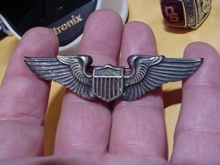 Ww2 Service Pilot Wing Australian Made Angus & Coote Sterling Pin Badge