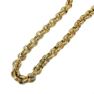 CHANEL Gold Plated CC Logos Charm Vintage Chain Necklace Pendant 4488a Rise - on 6