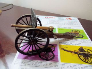 Pocher model cannon Krupp 75 field artillery brass wood with brochure 3