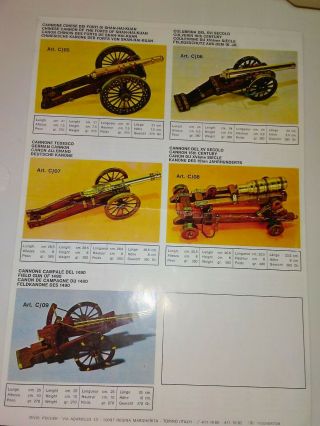 Pocher model cannon Krupp 75 field artillery brass wood with brochure 6