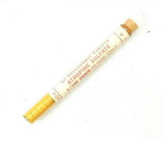 Rare Wwi/wwii U.  S.  Combat Medic Syringe Kit Medication - Atropine Nos