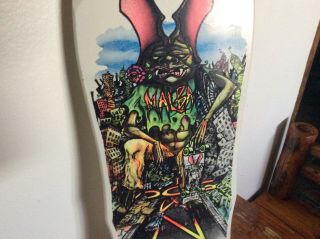 Nos 1987 Vintage Dogtown Skateboard Micke Alba Malba Creature Skateboard Rare