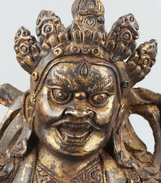 Chinese Exquisite Handmade mythology figure beast copper statue 2