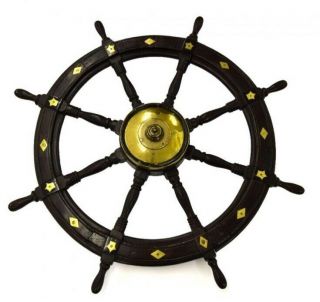 Antique Ships Wheel ‘venus’ Penzance,  Built Scilly’s 1827,  Maritime / Nautical