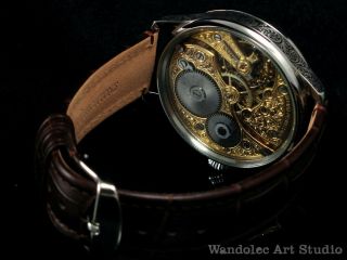 Girard Perregaux Vintage Men ' s Wrist Watch Mechanical Skeleton Mens Wristwatch 5