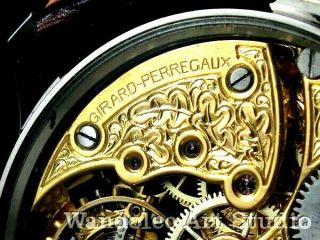 Girard Perregaux Vintage Men ' s Wrist Watch Mechanical Skeleton Mens Wristwatch 8