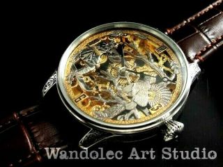 Girard Perregaux Vintage Men ' s Wrist Watch Mechanical Skeleton Mens Wristwatch 9