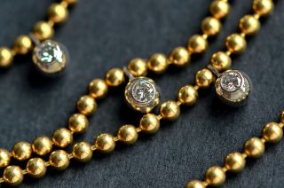 Cartier 18K gold VS diamond 15 - stone Draperie de Decollete necklace chain 2