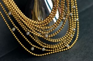 Cartier 18K gold VS diamond 15 - stone Draperie de Decollete necklace chain 6