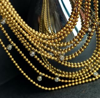 Cartier 18K gold VS diamond 15 - stone Draperie de Decollete necklace chain 7