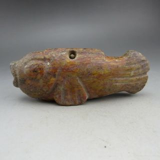 Chinese Jade,  Collectibles,  Hand - Carved,  Hongshan Culture,  Fish,  Statue V4065