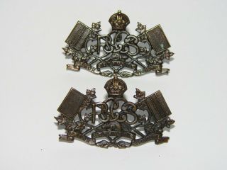 Canada Ww2 Collar Badges Officer 
