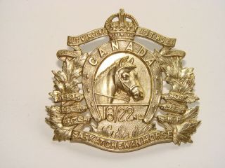 Canada Ww2 Cap Badge The 16th/22nd Saskatchewan Horse