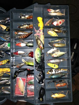 vintage tackle box full of lures 2