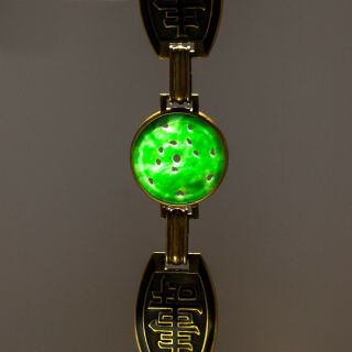 Antique Vintage Art Deco 14k Gold Chinese Carved Imperial Jadeite Jade Bracelet 5